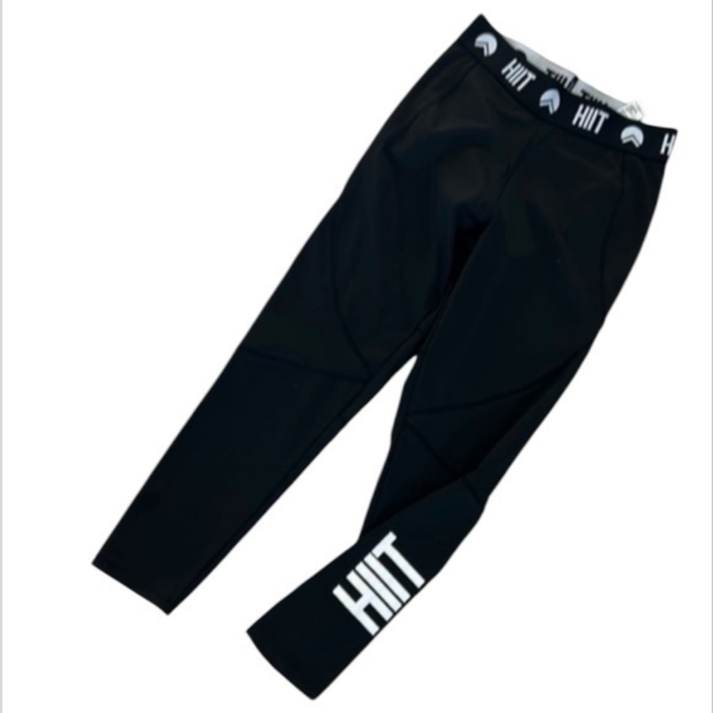 HIIT high rise size large black athletic leggings